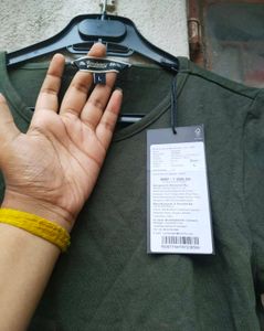 Orange &amp; Olive Green 2 Crop T-Shirts