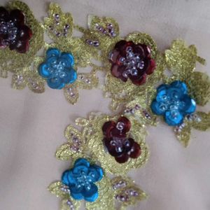 Elegant Peach Ethnic Saree