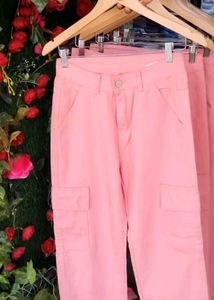 Pink Cargo Pants