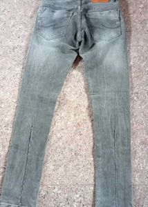 Gray Wash Denim Jeans
