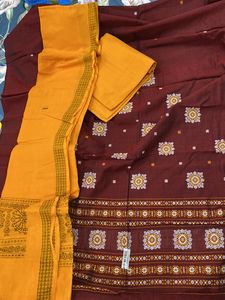 Unstitched Suit Material - Bomkai Handwoven