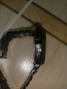 Fossil Black Stainless Steel Watch