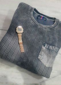 Denim Blue Pocket T-shirt