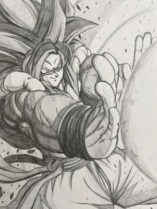 Goku Sketch A4 Size