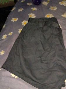 Buckled Black Shorts