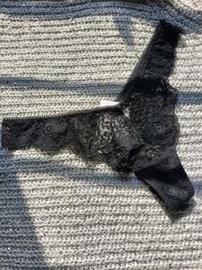 Black Lace Thong