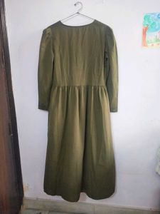 Olive Green Forest Dress