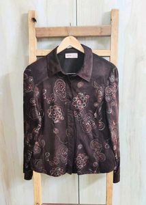 Floral Embroidery Designe Shirt Size-36