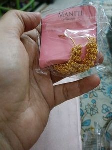 Gold Floral Hoop Earrings
