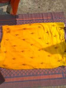 Yellow Saree with Blouse