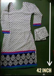 Attractive Flowers Work Anarkali And A Line Kurti