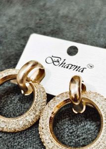 Sparkling Circle Earrings