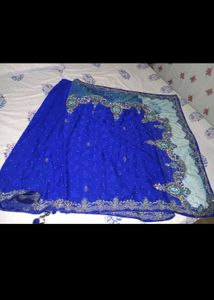 Elegant Blue Saree