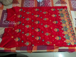 Red Satin Fabric