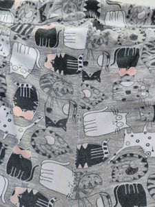 Cat Print Pajama Pants Cute