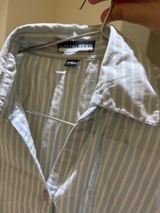 Striped Puff Sleeve Top