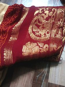 Zari Borders Embroidery  Saree Blouse  size 44