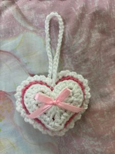 Cute Heart Charm (crochet)💗💗