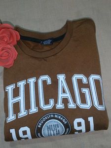 Brown Chicago Graphic Sweatshirt
