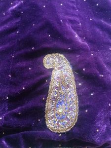 Purple Velvet Lehenga Skirt