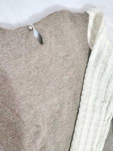 😍Cute Peplum Top with Knit Sleeves