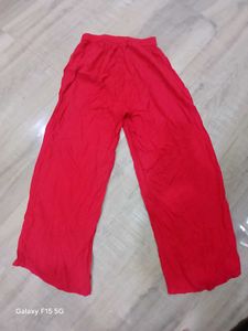 Red Palazzo Pants