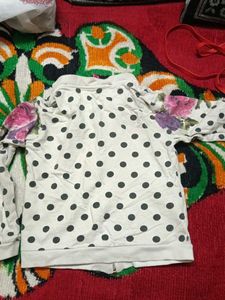 Floral Polka Dot Zip-Up Jacket
