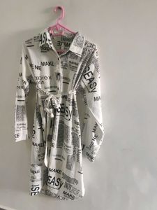 Printed Shirt Dress