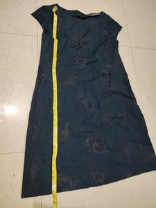 Navy Blue Straight Fit Dress 40 Bust Size
