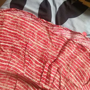 Red Striped Kurta