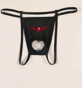 men's unique sexy Lick Me Thong