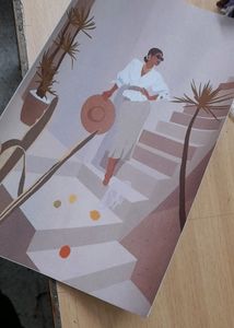 Graceful Moments:Stairway Chic Wall Poster