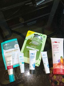 Facewash, Sunscreen, Night Cream, Conditioner, ..