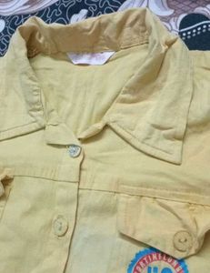 🤩🥳🥳Yellow Button-Down Jacket