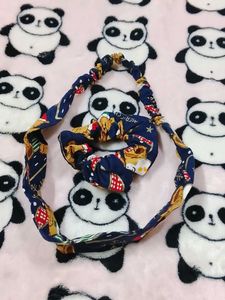 Handmade Christmas Headband &amp; Scrunchie Set