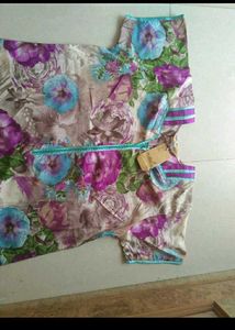 Brand New Mal Cotton Zipper Nighty
