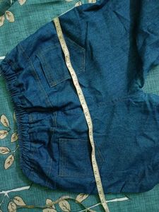 side striped dark blue jeans pants