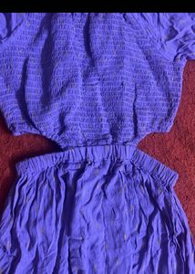 Purple Cutout Dress