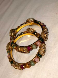 Vintage Beaded Bangle Bracelet