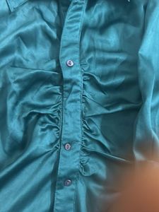 Peacocok Satin Shirt