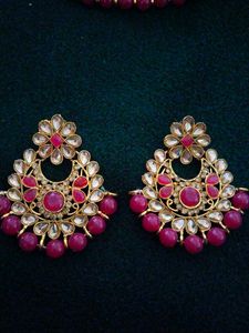 Purple Colour Jewellery Set