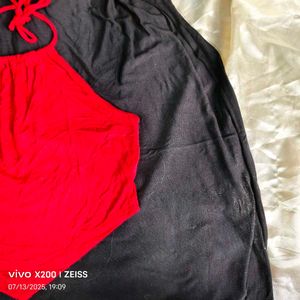 21137. Red Halter Top