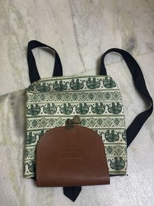 Ethnic Print Backpack