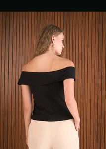 Chic Black Off-Shoulder Top