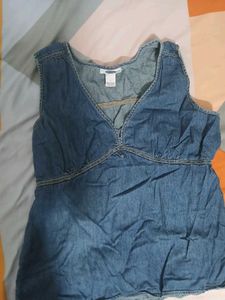 Denim Y2k Top