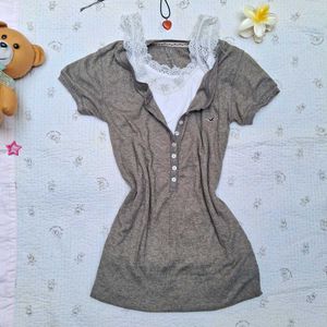 Y2k Fitted Printerest Top