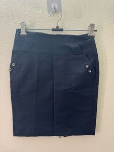 Blue Fitted Skirt