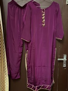 Purple suit With Palazzo