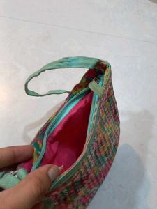 Floral Sequin Crossbody Bag