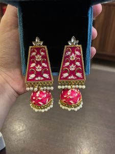 HOT PINK JHUMKA